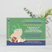 サッカーベビースポーツテーマベビーシャワー招待状 招待状 (スタンド正面)