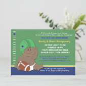 サッカーベビースポーツテーマベビーシャワー(#2) 招待状 (スタンド正面)