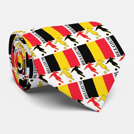 サッカーベルギー ネクタイ (ロール)