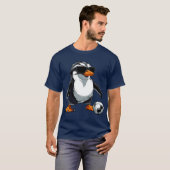 サッカーペンギン – サッカーTシャツ Tシャツ (正面フル)