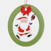 サッカーホリデーギフト セラミックオーナメント (左)