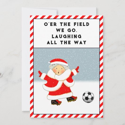 サッカーホリデークリスマスカード シーズンカード (正面)