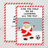 サッカーホリデークリスマスカード シーズンカード (正面/裏面)