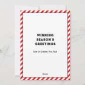 サッカーホリデークリスマスカード シーズンカード (裏面)