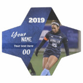 サッカーボカスタムールを青にスライス サッカーボール (フラット)