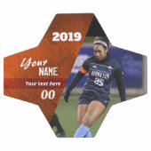 サッカーボカスタムールオレンジをスライス サッカーボール (フラット)