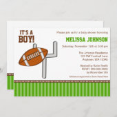 サッカーボーイベビーシャワー招待状 招待状 (正面/裏面)