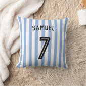 サッカーボーイルームデコール クッション (ブランケット)
