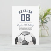サッカーボーイ スポーツ 誕生日 招待状 (スタンド正面)