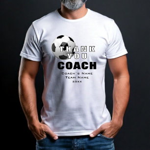 サッカーボールありがとうコーチ Tシャツ