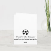 サッカーボールありがとう サンキューカード (裏面)