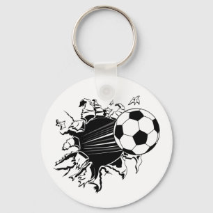 サッカーボールが出る キーホルダー