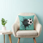 サッカーボールが出る クッション (椅子)