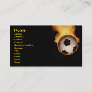 サッカーボールが消防カードに 名刺