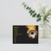 サッカーボールが消防カードに 名刺 (スタンド正面)