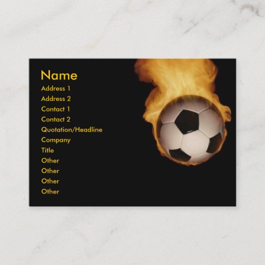 サッカーボールが消防カードに 名刺 (正面)