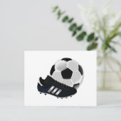 サッカーボールとクリーツ ポストカード (スタンド正面)