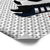 サッカーボールとクレアートポスター ポスター (角)