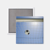 サッカーボールとゴール2 マグネット (正面/裏面)