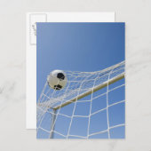 サッカーボールとゴール3 ポストカード (正面/裏面)