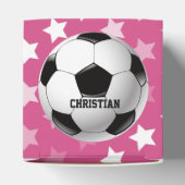 サッカーボールとファンをピンクに輝かせる フェイバーボックス (上部)