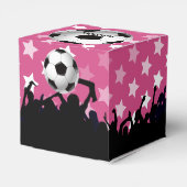 サッカーボールとファンをピンクに輝かせる フェイバーボックス (裏面サイド)