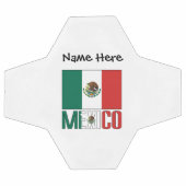 サッカーボールとメキシコ国旗 サッカーボール (フラット)