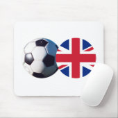 サッカーボールと英国国旗博物館ザズレ マウスパッド (マウス)