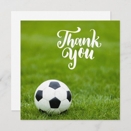 サッカーボールと言葉ありがとう (正面/裏面)