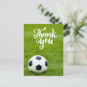サッカーボールと言葉ありがとう    ポストカード (スタンド正面)