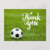 サッカーボールと言葉ありがとう ポストカード (正面)