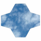 サッカーボールに浮かぶ雲の空 サッカーボール (フラット)