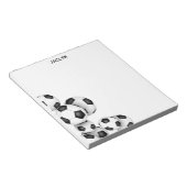 サッカーボールのアクセント名前をカスタムする ノートパッド (アングル)