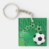 サッカーボールのキーチェーン キーホルダー (正面)