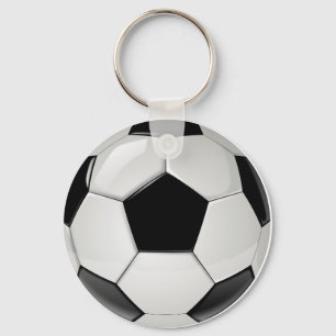 サッカーボールのキーチェーン(キーリング) キーホルダー