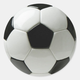 サッカーボールのクラシックな円形のステッカー ラウンドシール