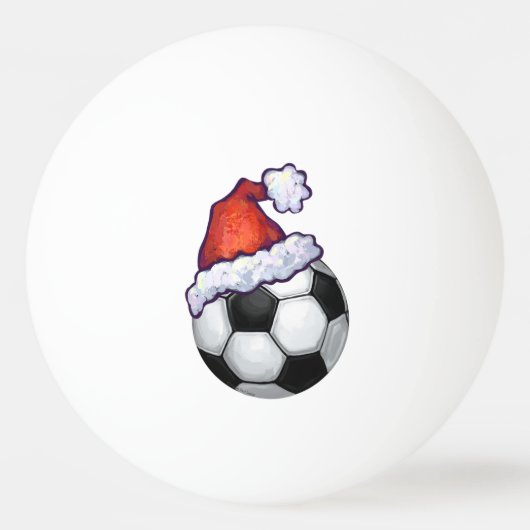 サッカーボールのクリスマス 卓球ボール (裏面)