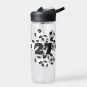 サッカーボールのグループのキッズジャージー番号 ウォーターボトル (左面)