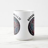 サッカーボールのゴール コーヒーマグカップ (中央)