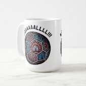 サッカーボールのゴール コーヒーマグカップ (正面左)