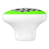 サッカーボールのサッカーのフットボールのハート セラミックノブ (側面)