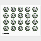 サッカーボールのシール ラウンドシール (シート)