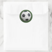 サッカーボールのシール ラウンドシール (バッグ)
