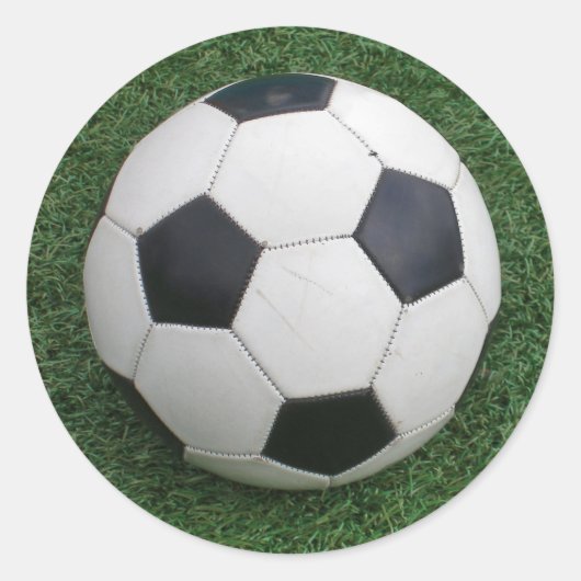 サッカーボールのシール ラウンドシール (正面)