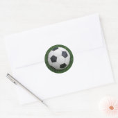 サッカーボールのシール ラウンドシール (封筒)