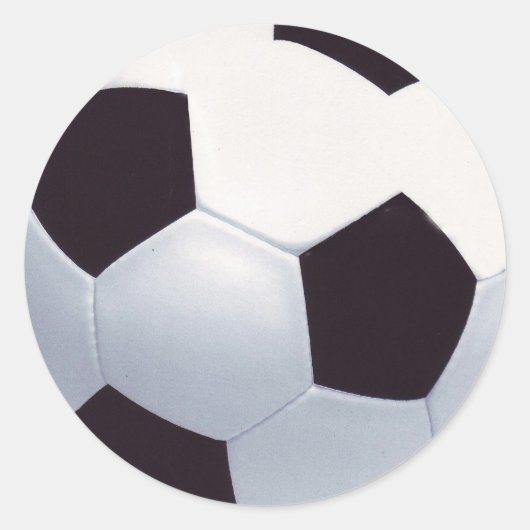 サッカーボールのシール ラウンドシール (正面)