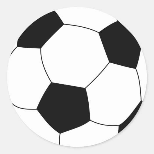 サッカーボールのシール ラウンドシール (正面)