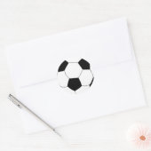 サッカーボールのシール ラウンドシール (封筒)