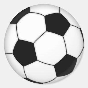 サッカーボールのシール(文字もしを追加) ラウンドシール