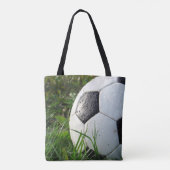 サッカーボールのスポーツチームサッカーのお母さんのトートバック トートバッグ (裏面)